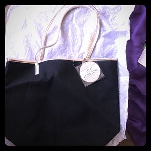 NWT Black and Gold Tote Bag